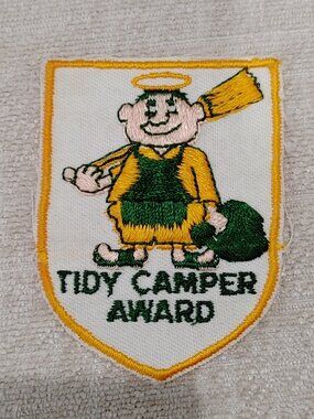 Vintage Tidy Camper Award Vintage Travel Souvenir Patch
